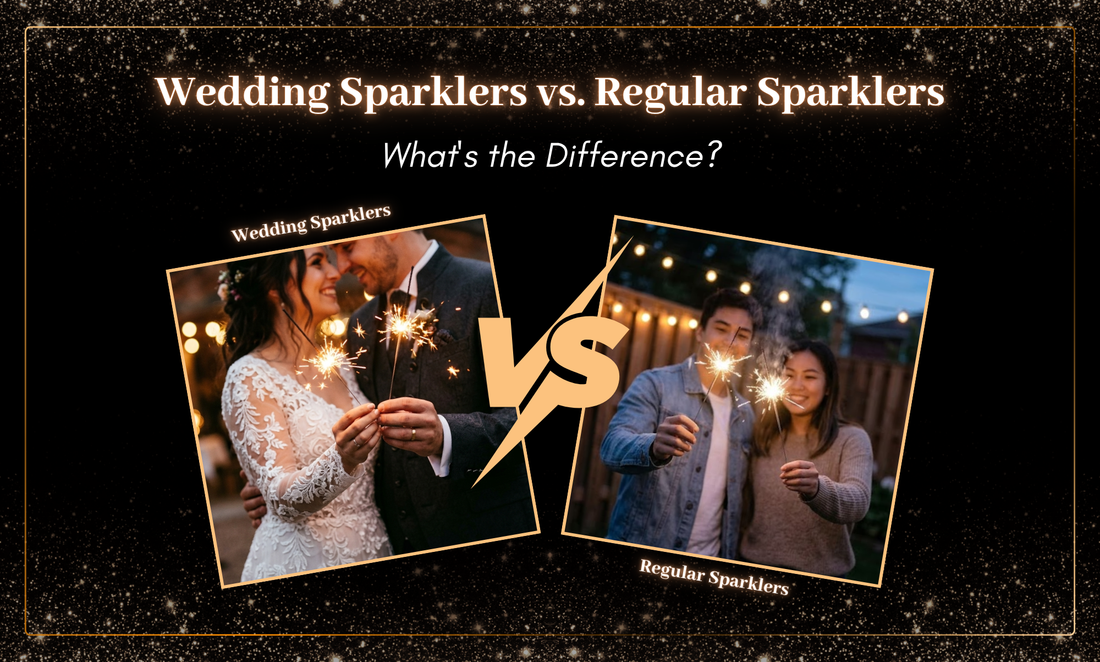 Wedding Sparklers vs. Regular Sparklers: What's the Difference?