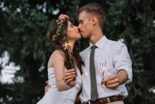 White Light Up Stick Fiber Optic Wand Sparklers for Wedding Send offs –  Hibrides