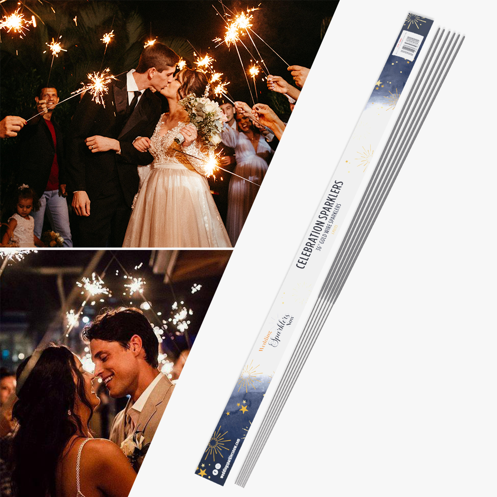 Vibrant Long Sparklers Wedding Moment for Your Screen Vibrant Long Sparklers Wedding Moment for Your Screen